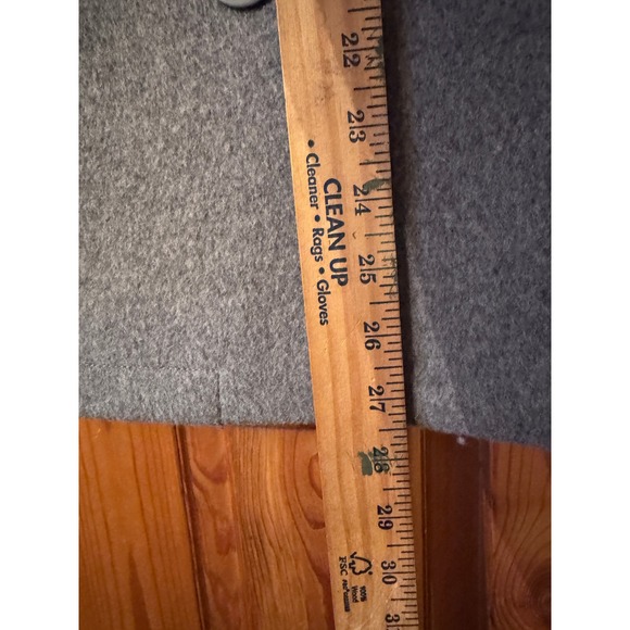 LLBean Women Gray Wool Double Breasted Peacoat Jacket Size 8 Petite - Picture 8 of 10